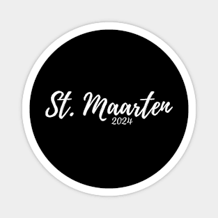 St. Maarten Souvenir Caribbean Sun 2024 Travel Gift Magnet